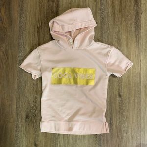 “Cool Vibes” Hoodie with Cutoff Sleeves